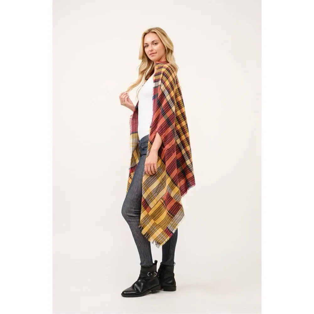 Mignon Wrap Shawl Ruana NEW